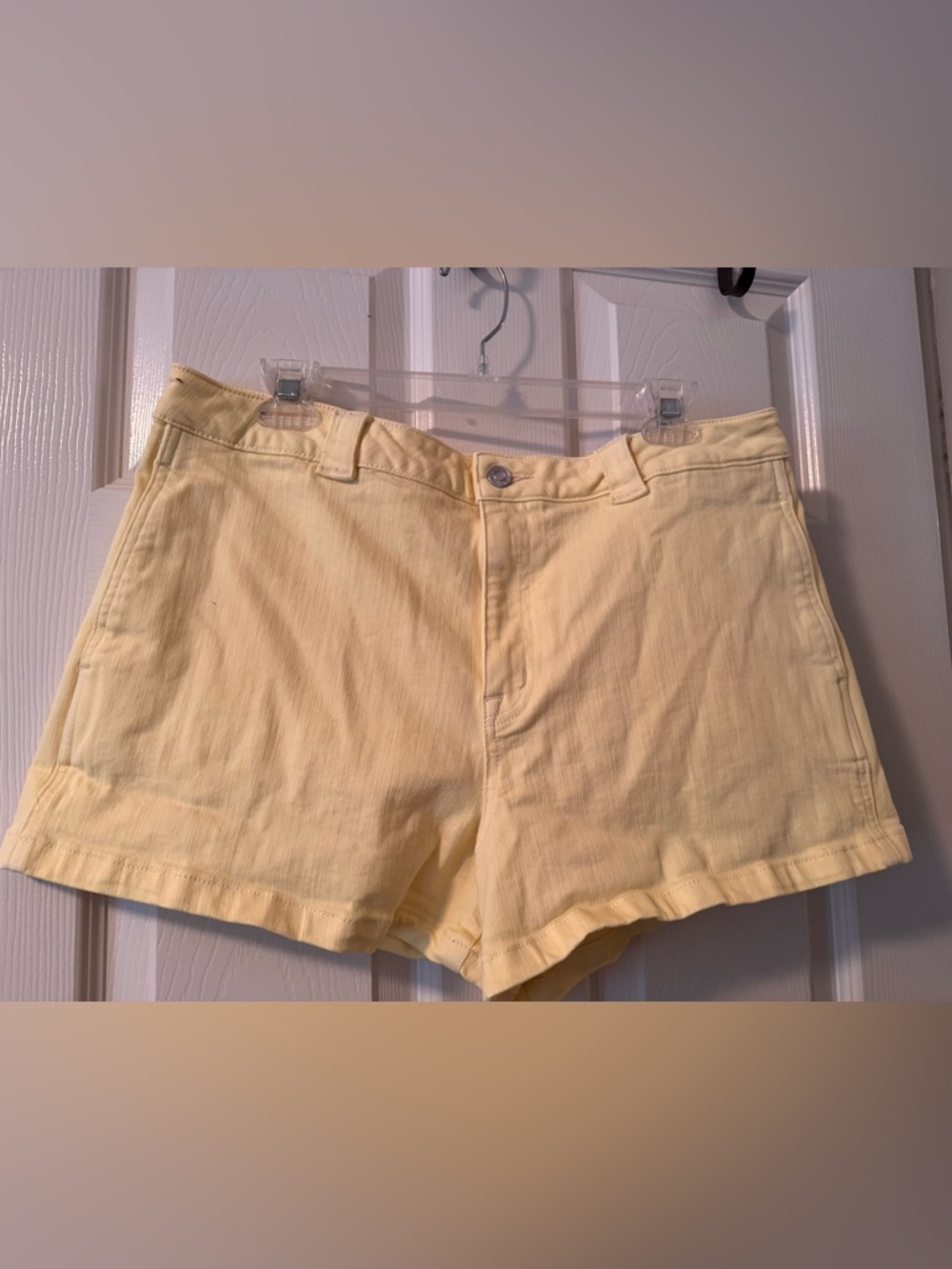 Studio Blue Pale Yellow High-Rise Shorts-Sz 32-worn once